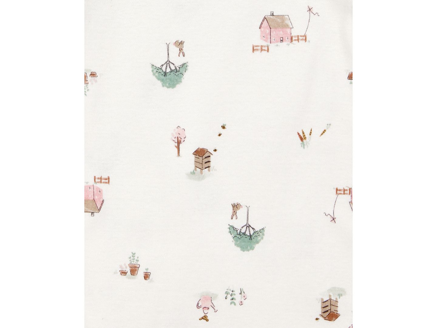 Комплекты Carter's Cardigan, Barn-Print Bodysuit & Pants, 3 Piece Set для девочек-малышей, цвет: Розовый — фото 2
