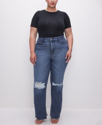 Sculpting Crewneck Short-Sleeve Bodysuit, Regular & Plus Size