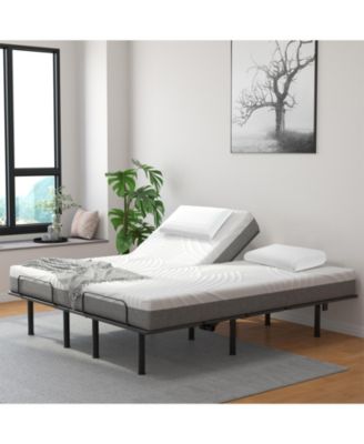 Set of 2 Gel Memory Foam Pillow 3D Cutting Air Flow Cooling Pillows with Pillowcase