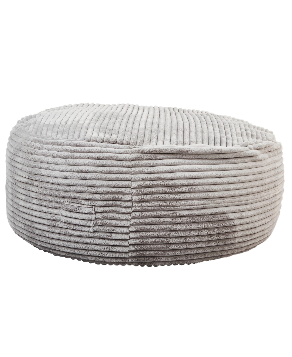 Primo International 6" Faux Fur Foam Bean Bag In Gray