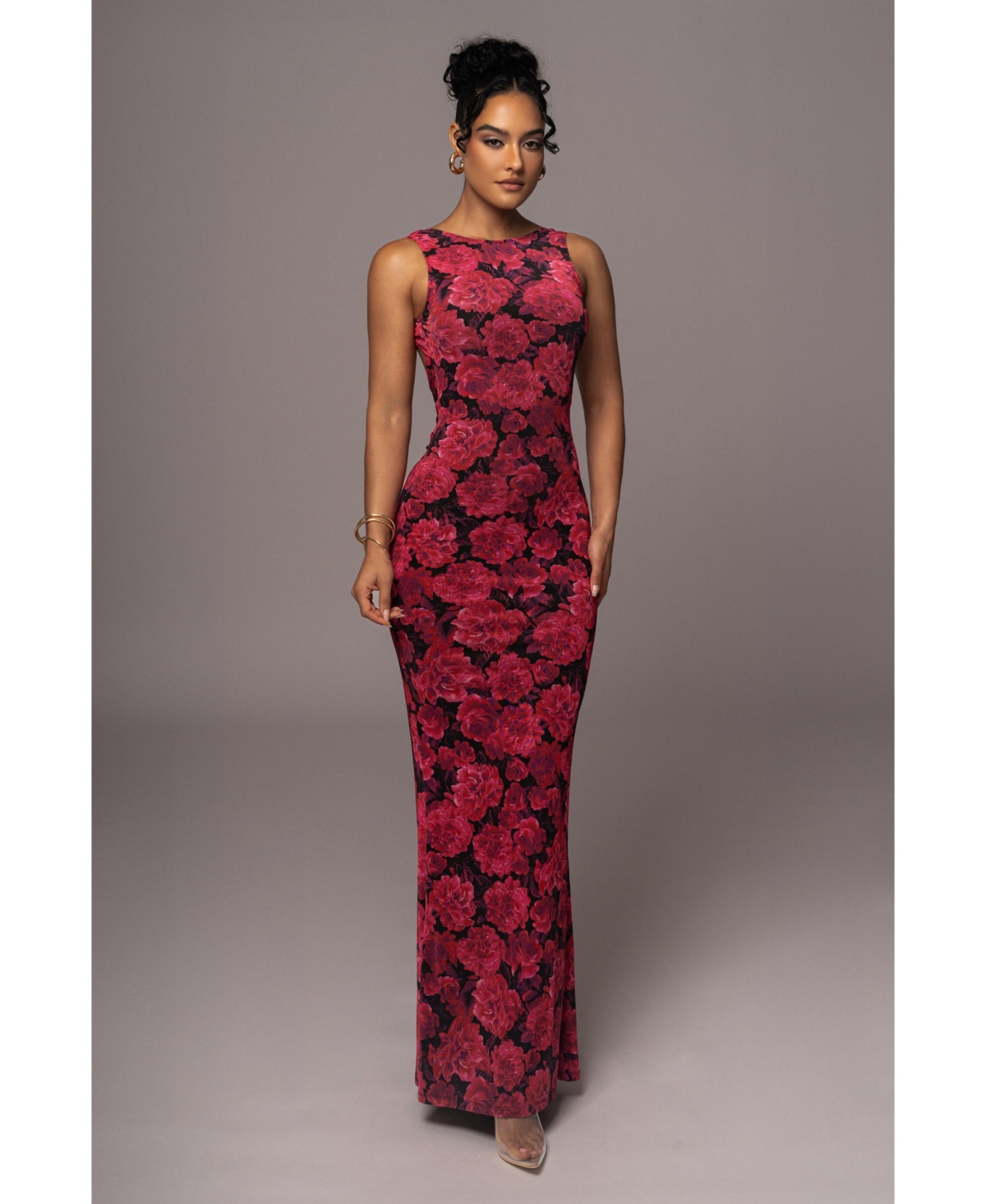Women's Floral Front And Center Maxi Dress