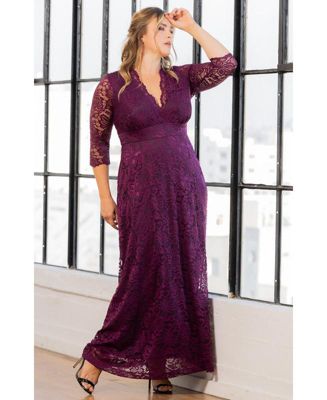Women's Plus Size Maria Lace Evening Gown