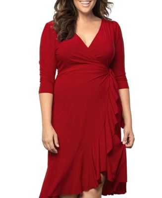 Plus Size Mademoiselle Lace Cocktail Dress with Sleeves