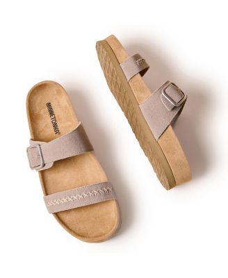 Women's Gideon Suede 2-Strap Buckle Sandals