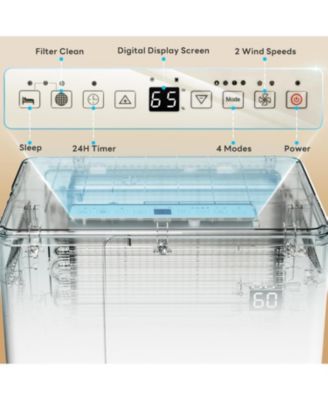 25-Pint Dehumidifier for Home & Bedrooms, 2000 Sq. Ft. Coverage, 1.2Gal Water Tank, Smart Controls & Timer for Medium Rooms
