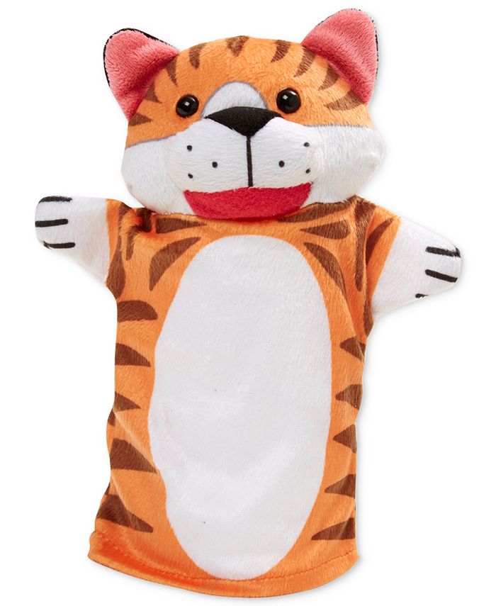 Melissa & Doug Zoo Friends Set 4 Burattini Da Dito: Marionette A Guanto Per Bambini, Animali Morbidi, Gioco Educativo 24m+