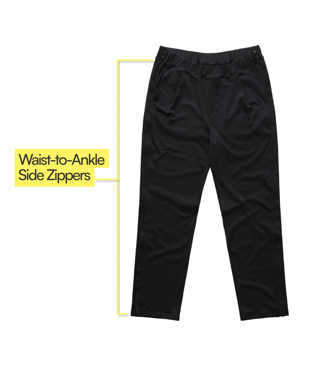 JOE & BELLA MEN'S ADAPTIVE SIDE-ZIP EASY-DRESSING PANTS 
