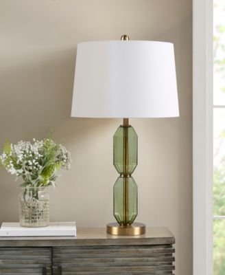 26.5" Zirconia Faceted Glass Table Lamp
