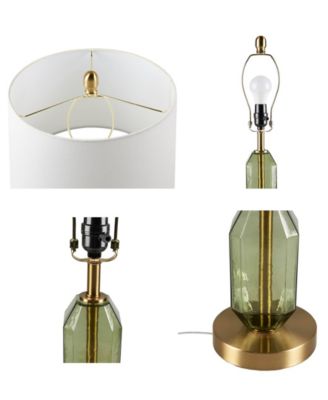 26.5" Zirconia Faceted Glass Table Lamp