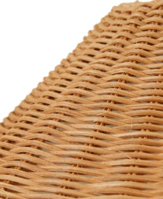 66" Laguna Rattan Weave Shade Iron Floor Lamp