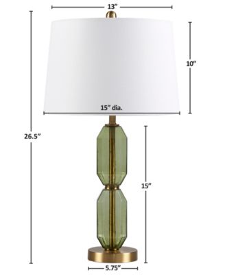 26.5" Zirconia Faceted Glass Table Lamp