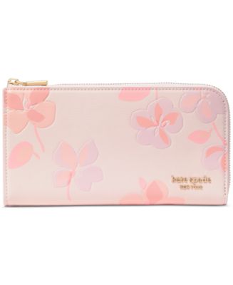 kate spade new york Devin Springs Pansies Zip Around Continental