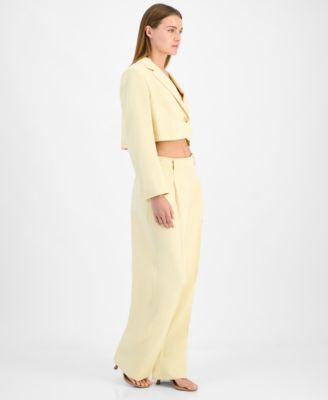 Women's Cropped One-Button Blazer