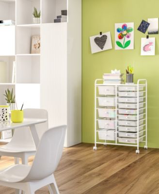 15-Drawer Organizer Cart