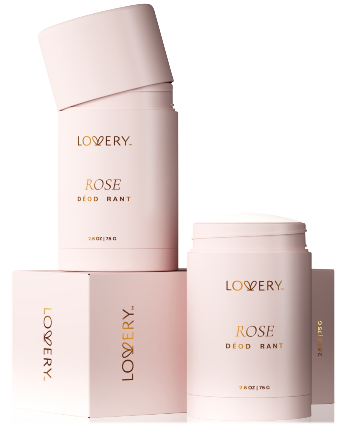 Lovery Rose Deodorant Stick, 2.6 Oz. In No Color