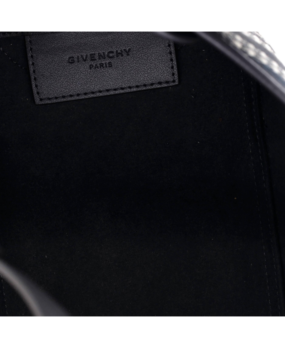 Pre-Owned Givenchy Mini Bond Shopper Tote Logo Jacquard Canvas