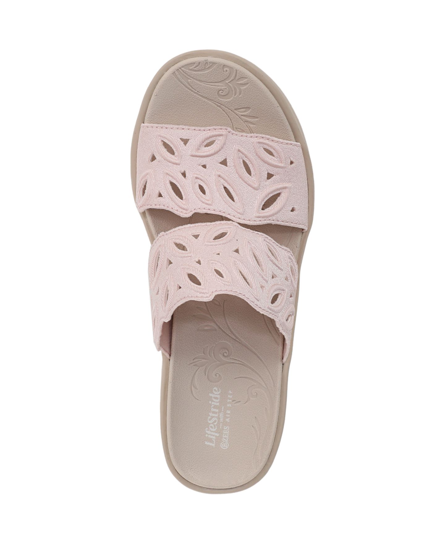 Женские сандалии LifeStride Delight Washable Slide Wedge, цвет: Персиковый — фото 4