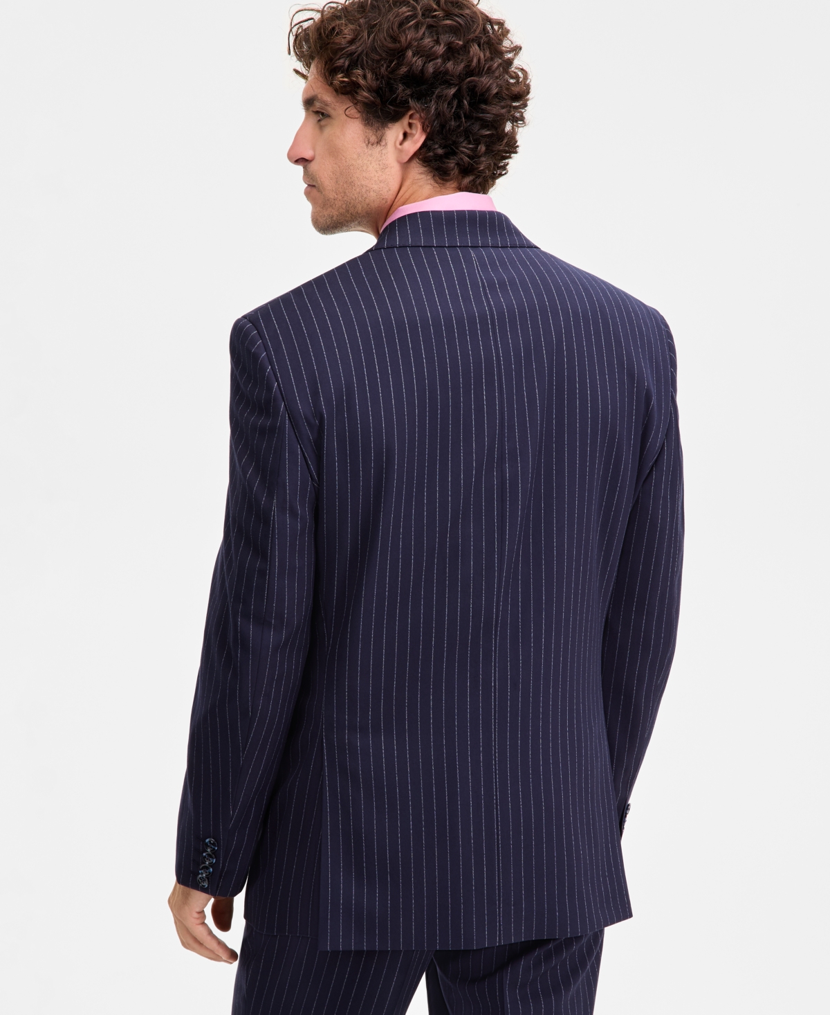 Tayion Collection Men's Classic-Fit Pinstripe Suit Separate Jacket
