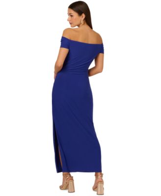 by Adrianna Papell Women's Matte Jersey Off-The-Shoulder Maxi Dress