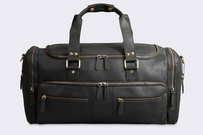 100% Full Grain Leather Duffel Bag - Only Duffel You will Need
