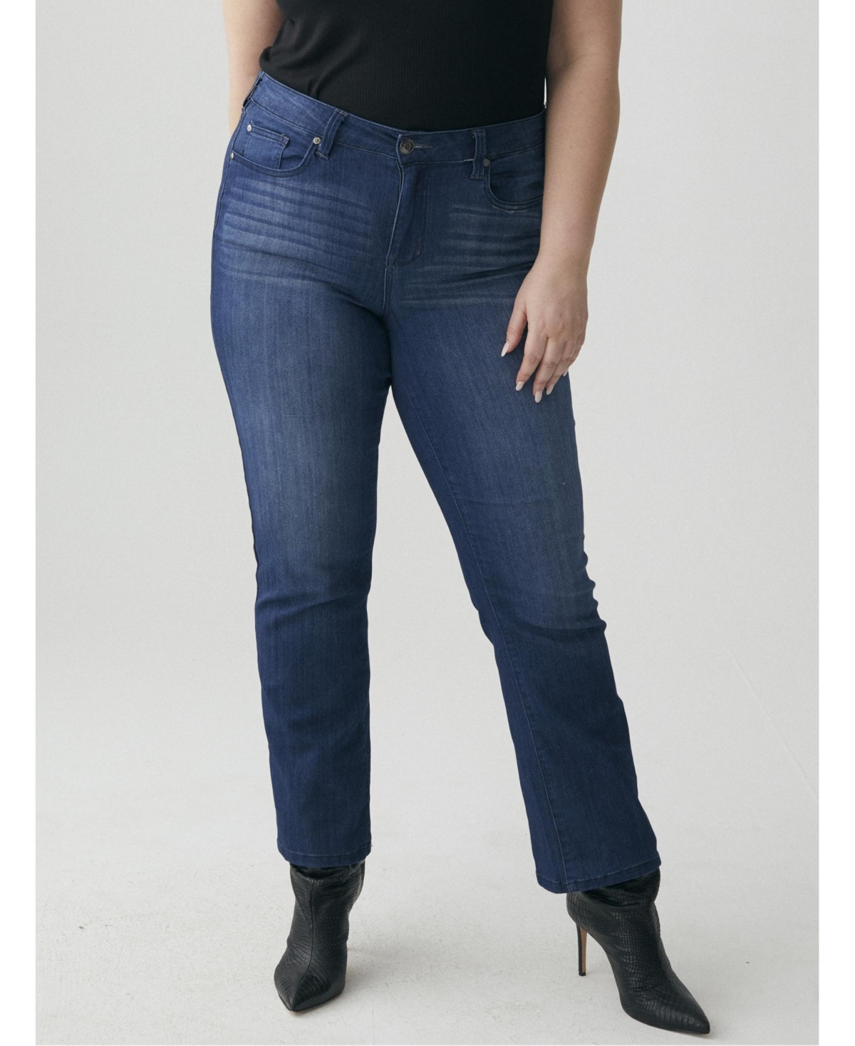 Plus Size Greenwich Bootcut Jean 32&#x22; - Vintage medium wash