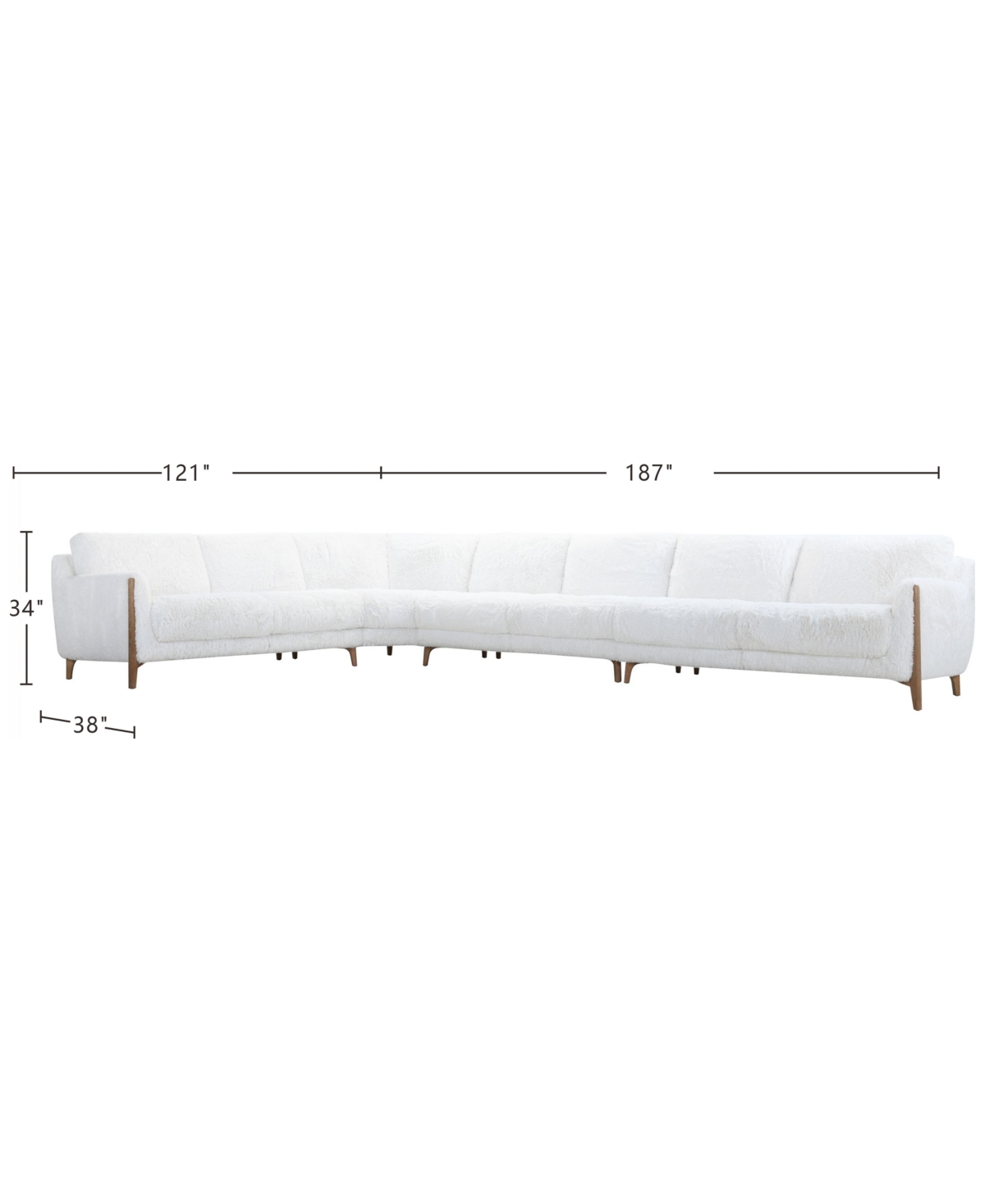 Macy's Briannie 4-pc. Fabric L Sectional, Exclusively At