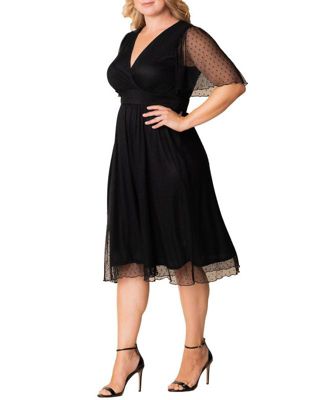 Plus Size Margot Mesh Cocktail Dress