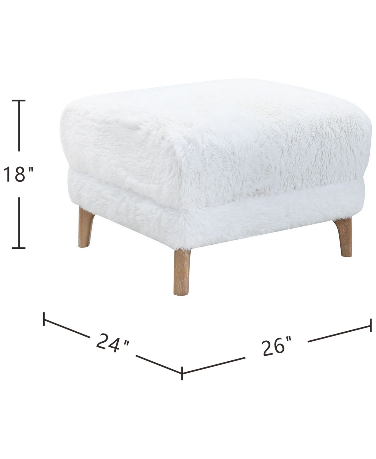Macy's Briannie Fabric Ottoman, Exclusively At