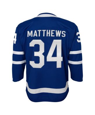 Big Boys and Girls Auston Matthews Blue Toronto Maple Leaves Home Premier Player Jersey