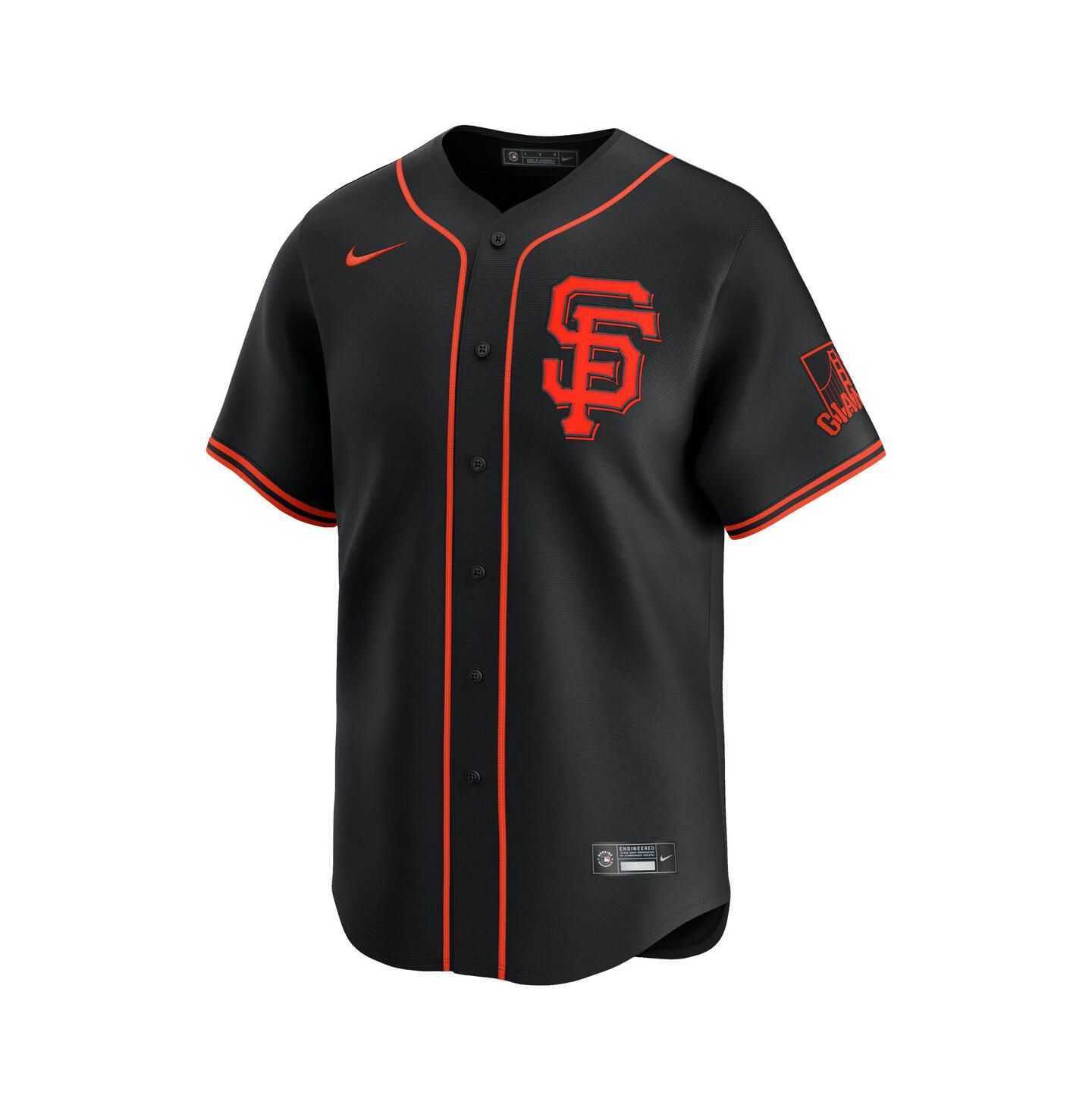 Мужской топ Nike Jung Hoo Lee Black San Francisco Giants Alternate Limited Player Jersey — фото 3