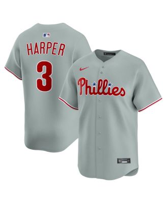 Nike - Men's Bryce Harper Gray Philadelphia Phillies Alternate Limited Player Jersey