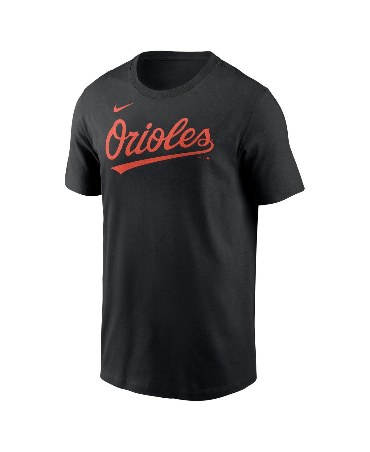 Nike Men's Jordan Westburg Black Baltimore Orioles Fuse Name Number T-shirt In Black
