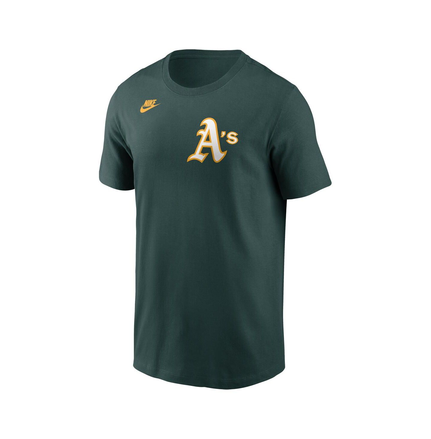 Мужская футболка Nike Reggie Jackson Green Athletics Fuse Name & Number — фото 3