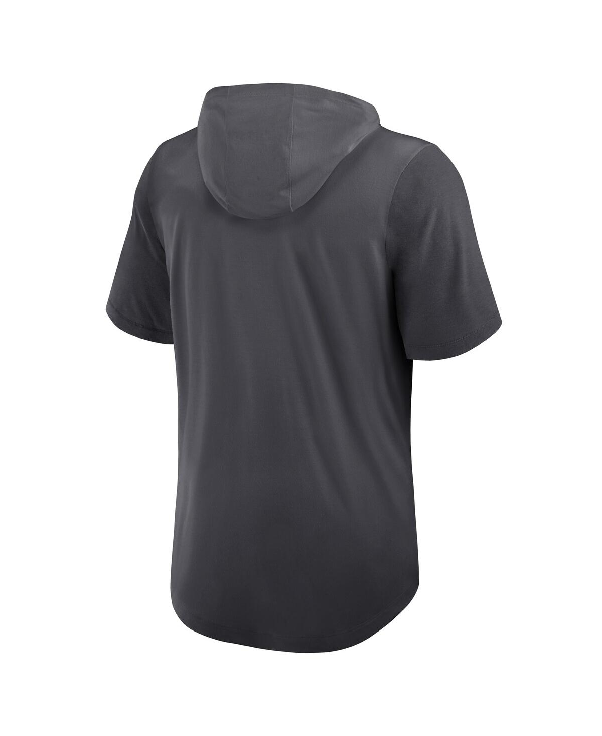 Nike Miami Dolphins  Men's Dri-fit Nfl Hooded T-shirt In Gray