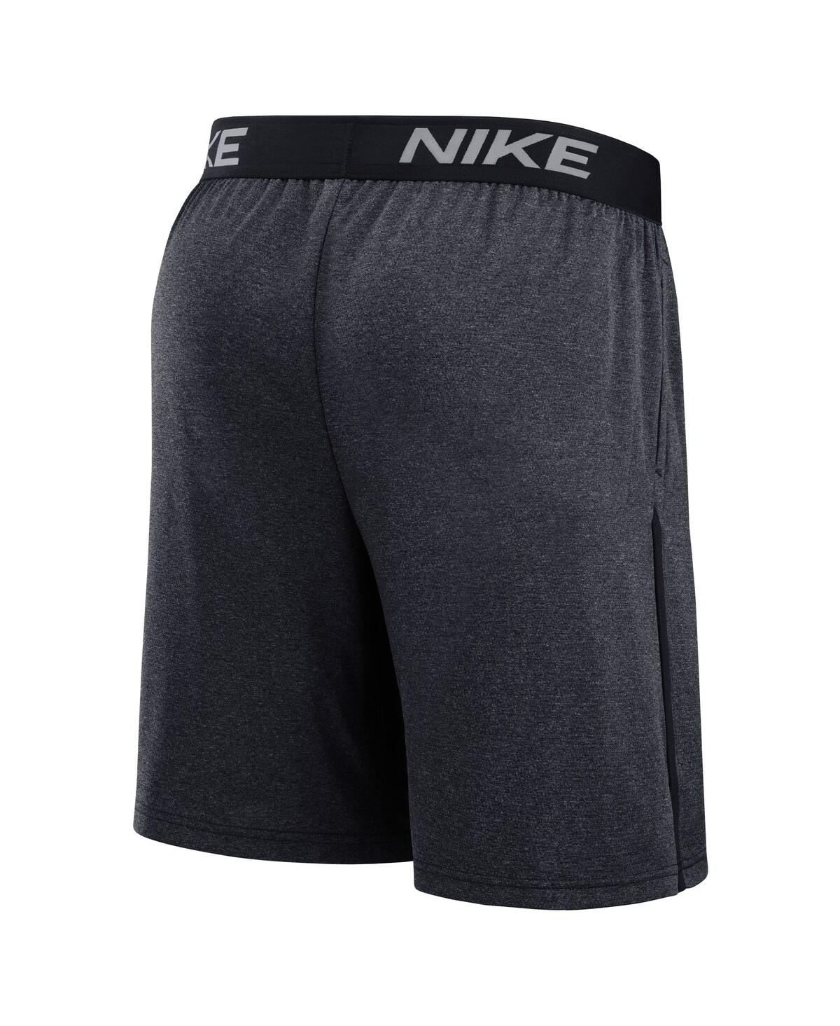 Nike Men's Navy Cleveland Guardians Authentic Collection Performance Knit Shorts In Gray
