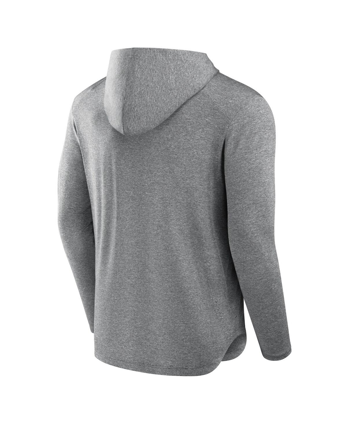 Fanatics Men's Gray Washington Commanders Elements Front Office Power Mono Long Sleeve Hoodie T-shirt In Gray