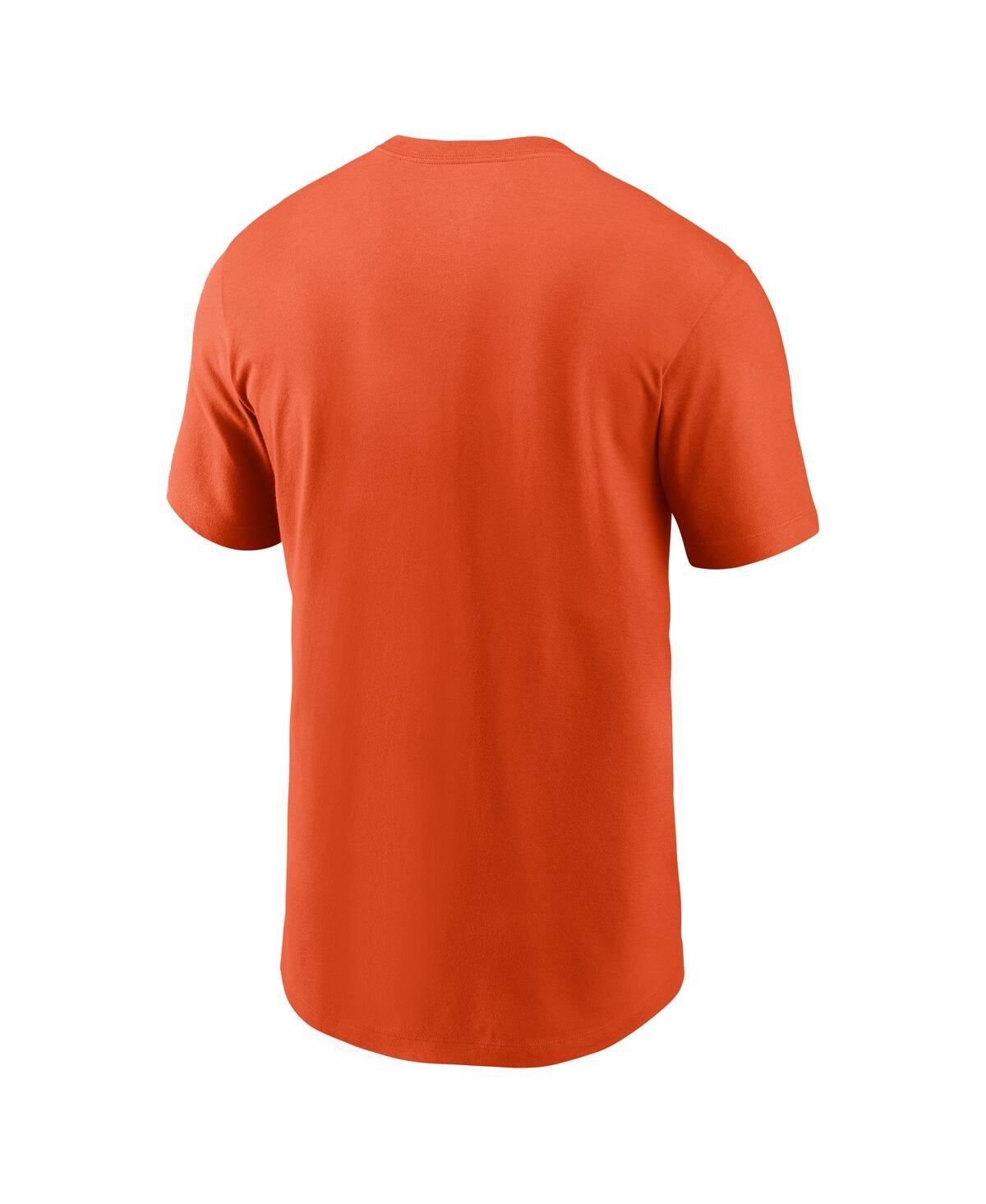 Nike Men's Orange Clemson Tigers Legacy Football Icon T-shirt In Orange
