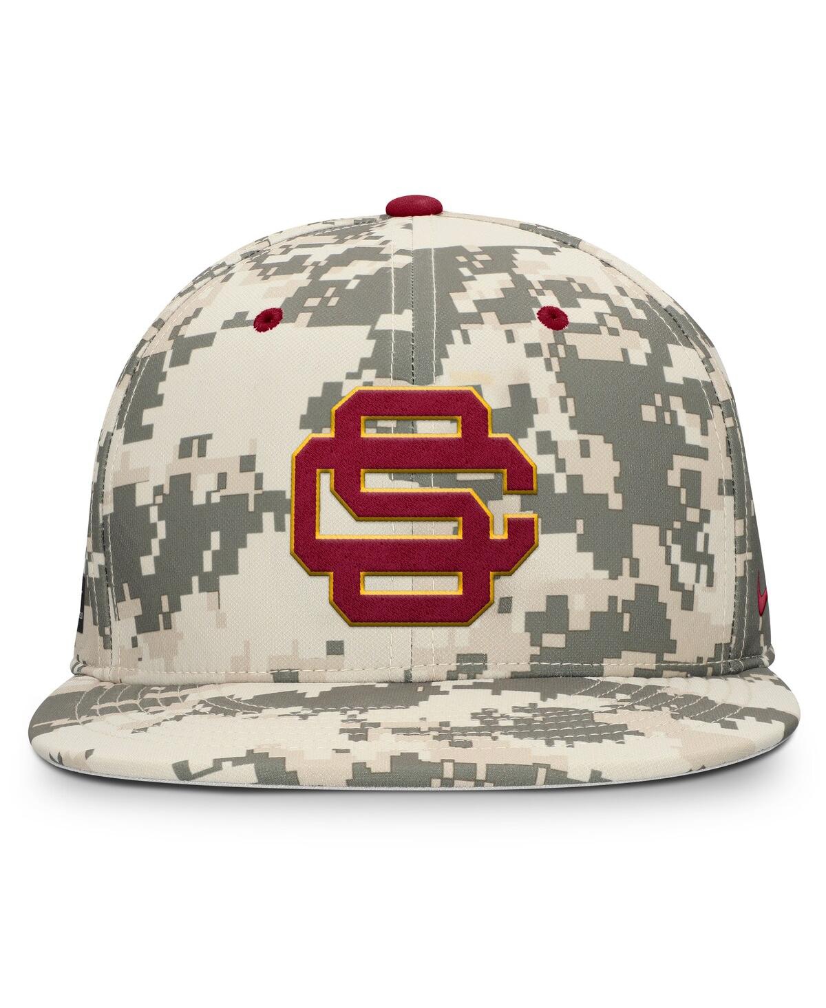 Nike Men's Digital Camo Usc Trojans 2025 Dugout True Performance Fitted Hat In Camo
