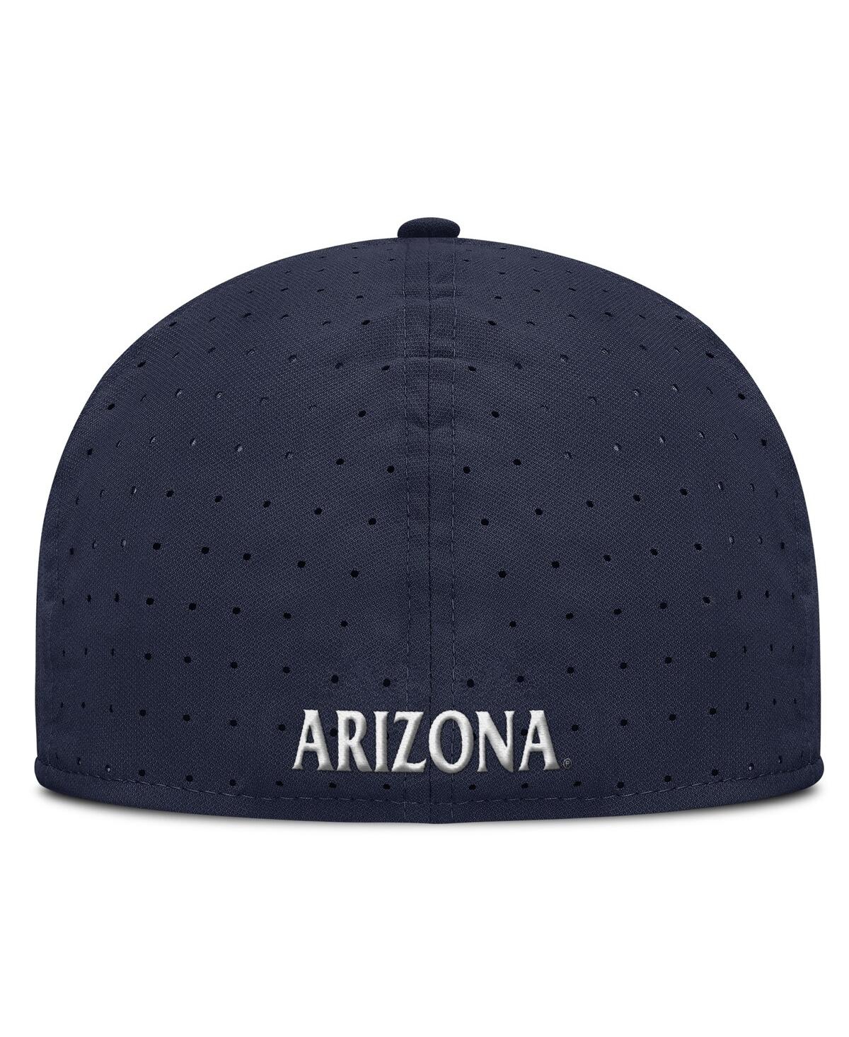 Nike Men's Navy Arizona Wildcats On-field Dugout True Performance Fitted Hat In Navy