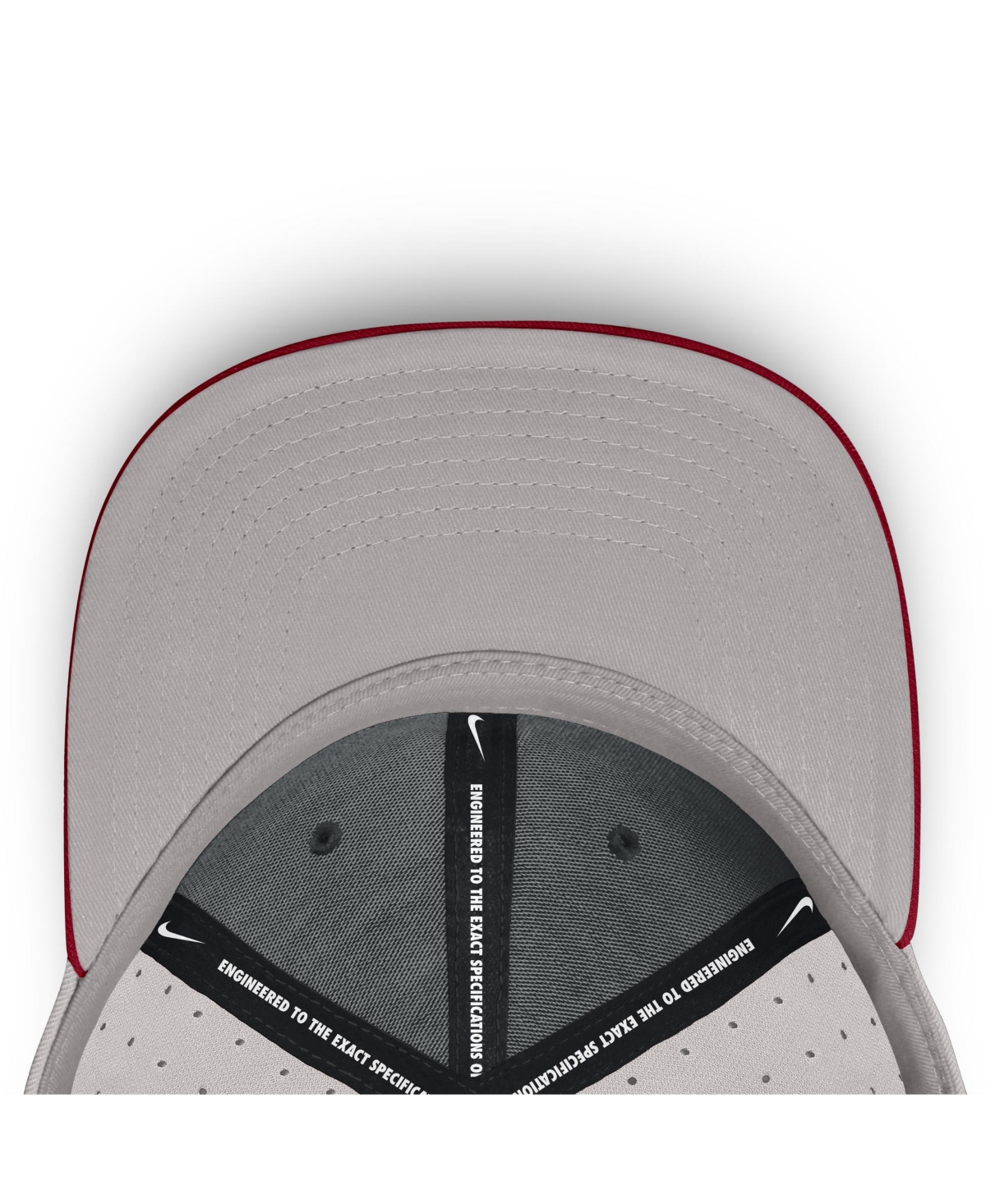 Nike Men's Gray Alabama Crimson Tide On-field Dugout True Performance Fitted Hat In Gray