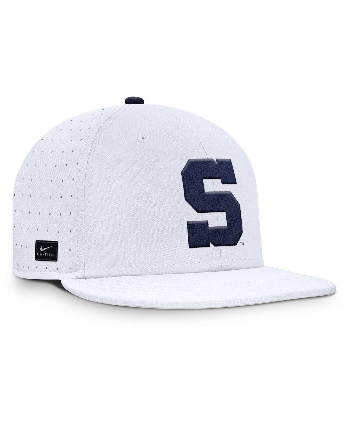 Nike Men's White Penn State Nittany Lions On-field Dugout True Performance Fitted Hat In White