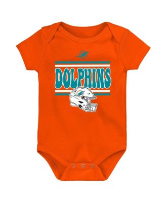 Baby Boys and Girls 3-Piece Miami Dolphins Play Day Bodysuit