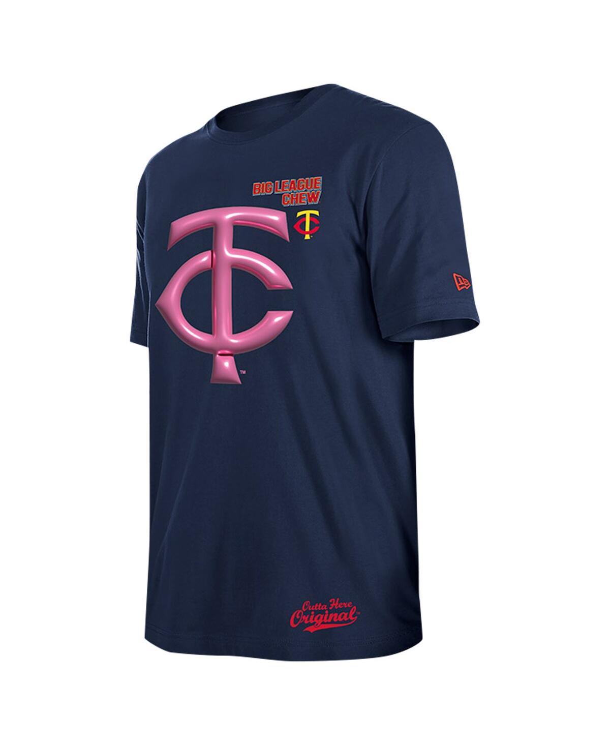 NEW ERA MEN'S NAVY MINNESOTA TWINS BIG LEAGUE CHEW T-SHIRT 