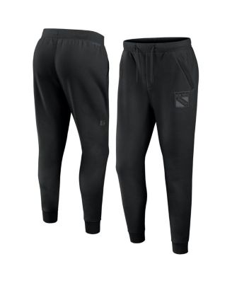 Fanatics - Men's Black New York Rangers Authentic Pro Road Fleece Sweatpants