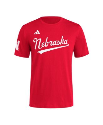 Men's Scarlet Nebraska Huskers Fresh Wordmark T-Shirt