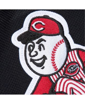 Mitchell Ness Men's Ken Griffey Jr. Black Cincinnati Reds Cooperstown Collection Authentic Mesh Batting Practice Jersey