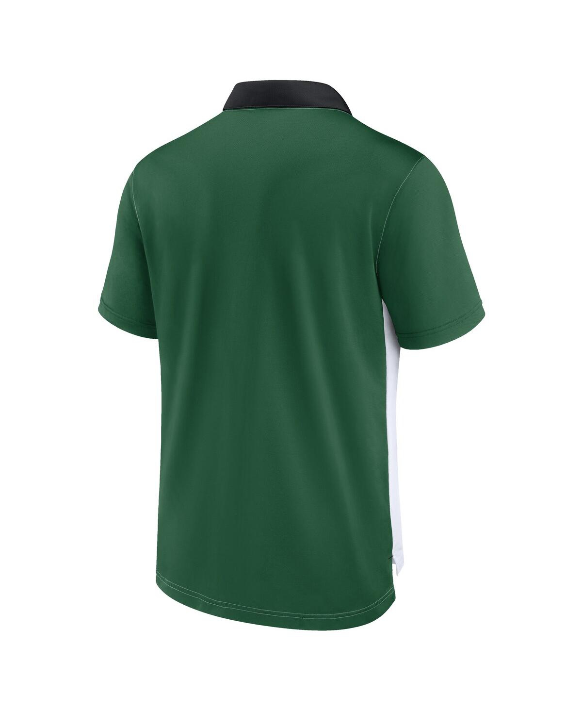 Nike Men's White/green New York Jets Rewind Pique Polo Shirt In Multi