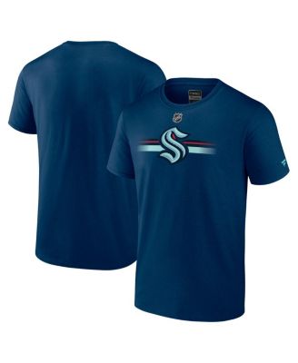 Fanatics - Men's Deep Sea Blue Seattle Kraken Authentic Pro Secondary T-Shirt