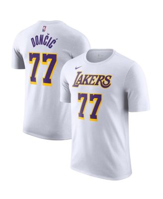 Nike - Men's Luka Doncic White Los Angeles Lakers Statement Edition Name Number T-Shirt