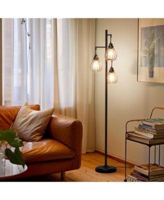 Teardrop 68" LED Floor Lamp with 3 Metal Teardrop Shades